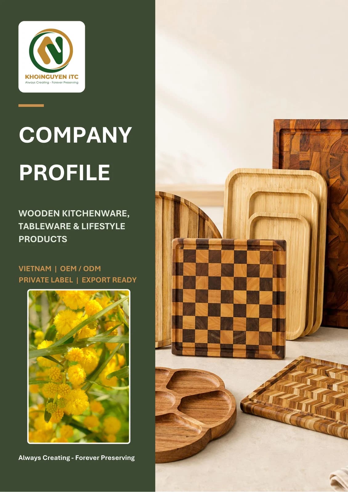 Cover of the official Khoi Nguyen ITC 24-page Company Profile
